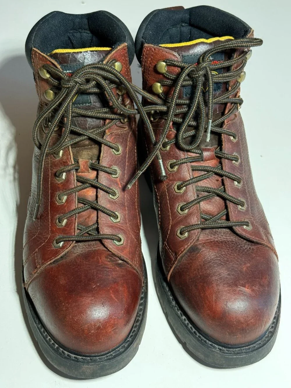 Herman Survivor Leather Work Boots Steel Toe Oil Resistant Brown 4715339 Size 13